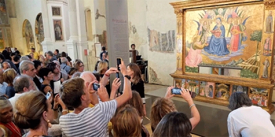 “Il miracolo di azzurro e di oro” resterà esposto a Montefalco fino al 30 aprile